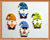 Seasonal Gnome Magnets