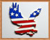 Patriotic Eagle Magnet