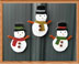 Snowman Magnets